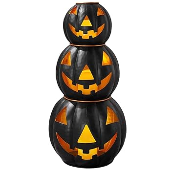 Amazon.com: Halloween Metal Jack O Lanterns Pumpkin Set of 3