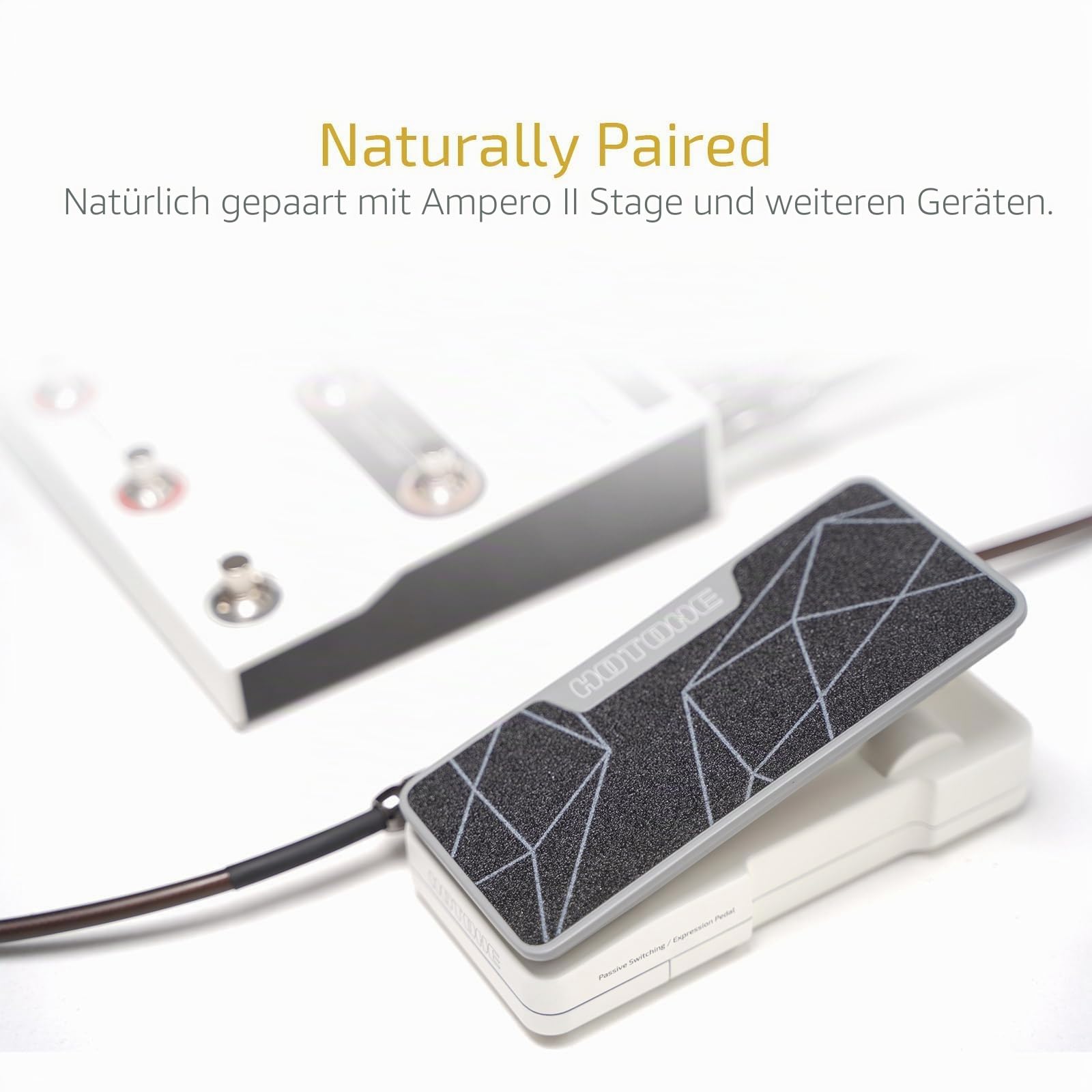 HOTONE Passive Volume Expression Fußschalter 2 in 1 Gitarreneffekt Pedal EXP Ampero II Press