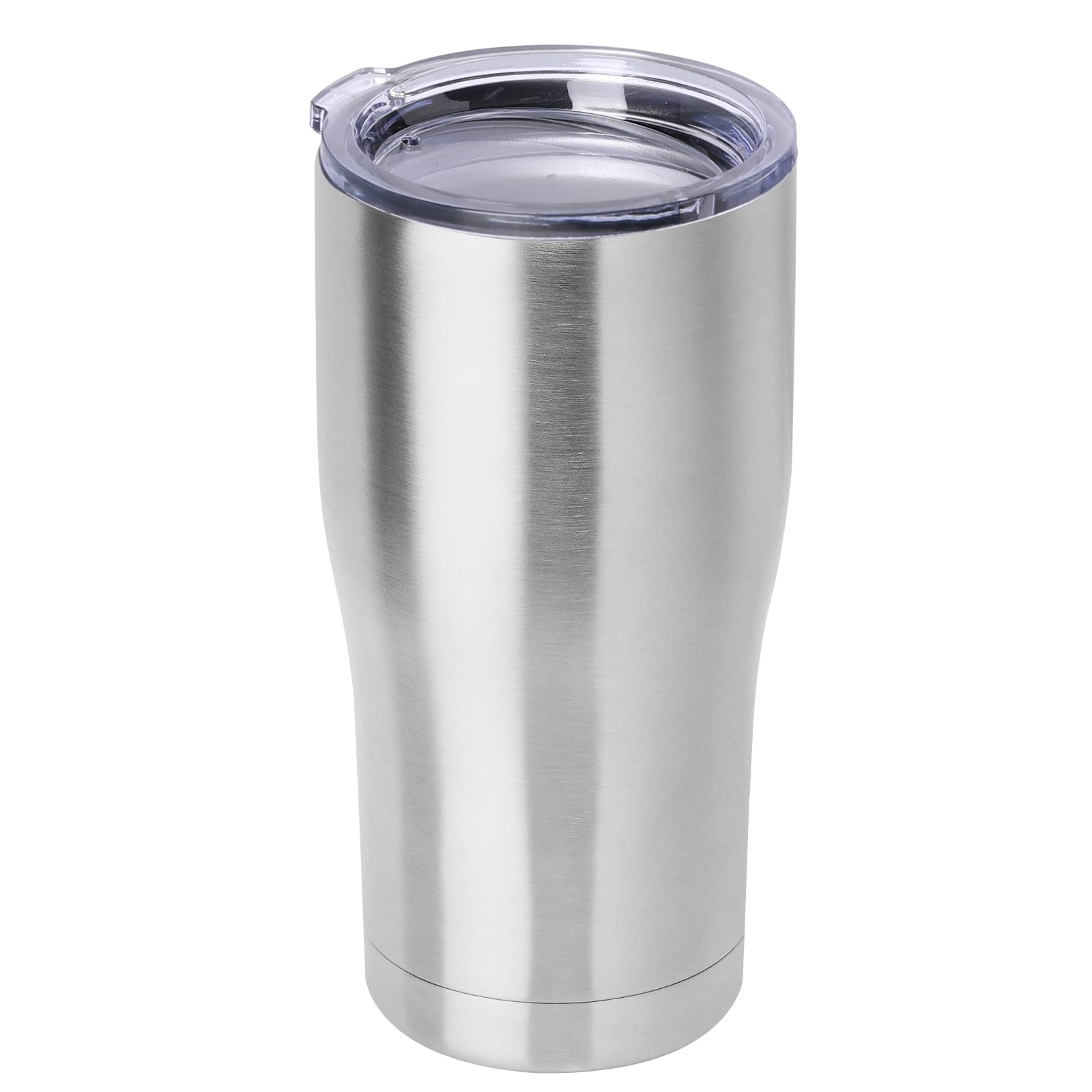 DOMICARE Vaso de acero inoxidable con tapa de 20 onzas, doble pared aislada al vacío, taza de viaje para café, 1 unidad (paquete de 1) acero inoxidable