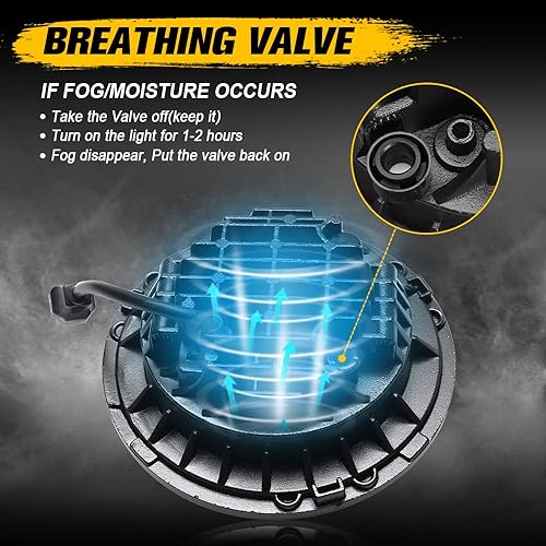 Miniatura 4 de SPL Chips LED clásicos de 7 pulgadas compatibles con Jeep Wrangler 97-2017 JK TJ LJH1 H2 par negro