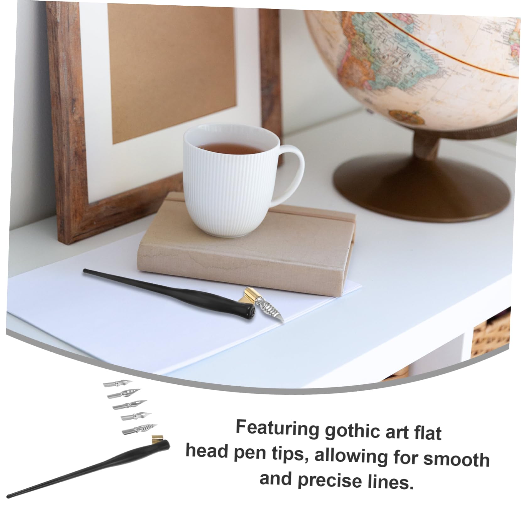 Gadpiparty 5 Sätze Eleganter Kalligraphiestift Verdrehte Stifte Feine Spitze Anfänger Stilvoll Kalligraphie-signierstift Kalligraphie Dip Stift Bequemer Dip-stift Vintage Dip-stift Metall