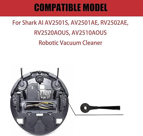 Miniatura 2 de ZXHUANGOH Cepillo lateral para Shark AI AV2501S, AV2501AE, RV2502AE, RV2520AOUS, AV2510AOUS, RV2610WA, RV2610WD, RV2620WD Accesorios de piezas de