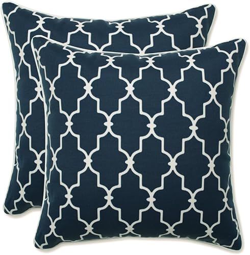 Vista 26 de Pillow Perfect Trellis - Almohadas para interiores y exteriores, 2 unidades, lumbares, 11.5 x 18.5, negro Kirkland negro