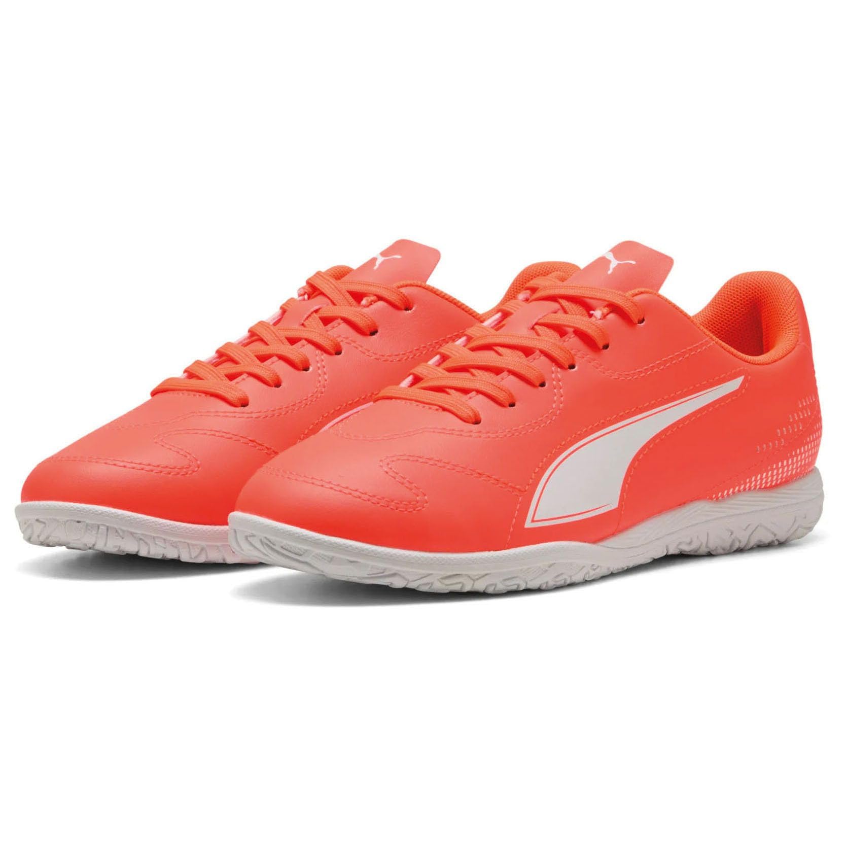 PUMA Vitoria II IT JR Soccer Shoe, Glowing RED White, 3.5 UK