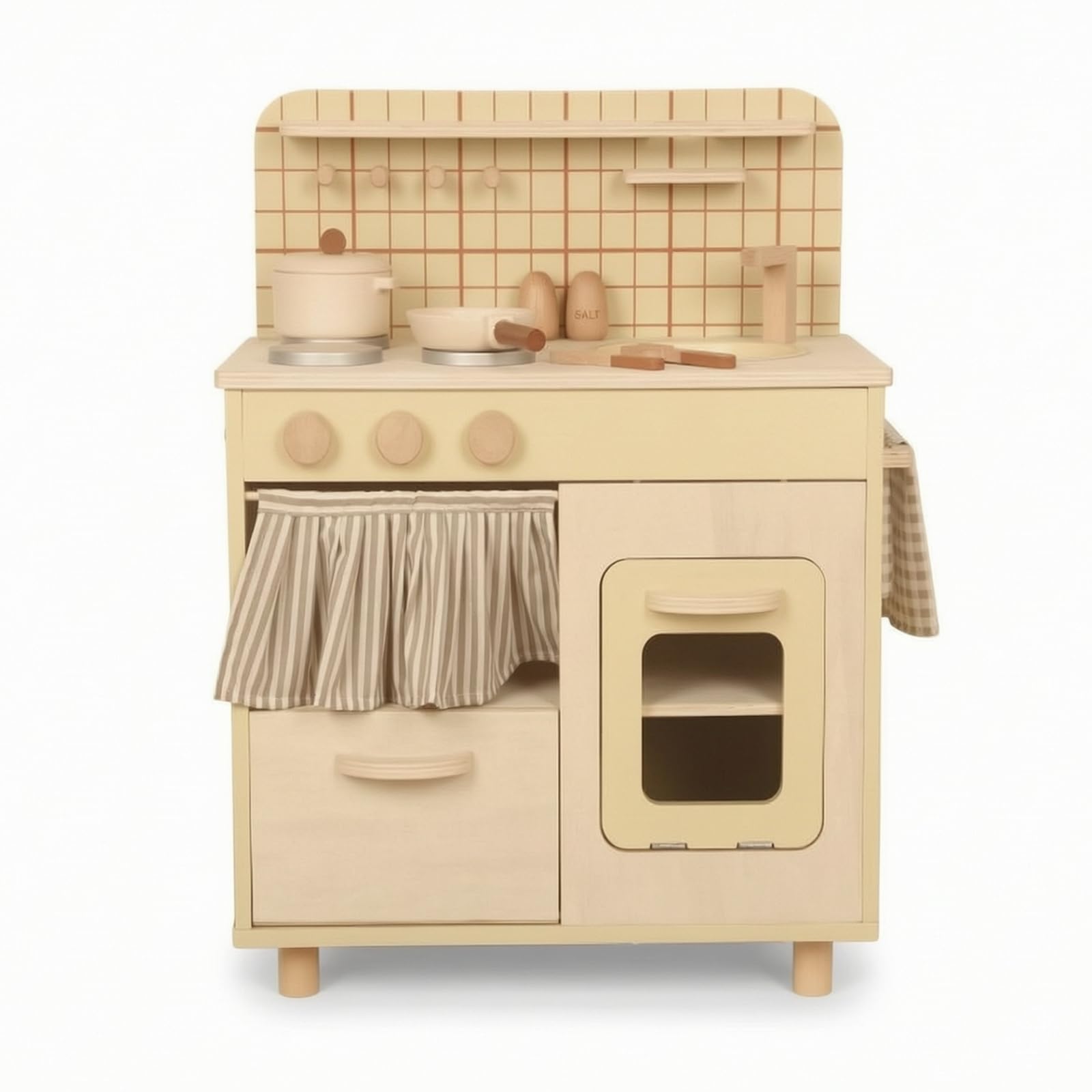 harayaa Juguete Cocina Niños con Superficie Cocción Simulada y Diseño Compacto para Imitar Hervir Acuada para Rincón y Juego Colaborativo, Style to 2