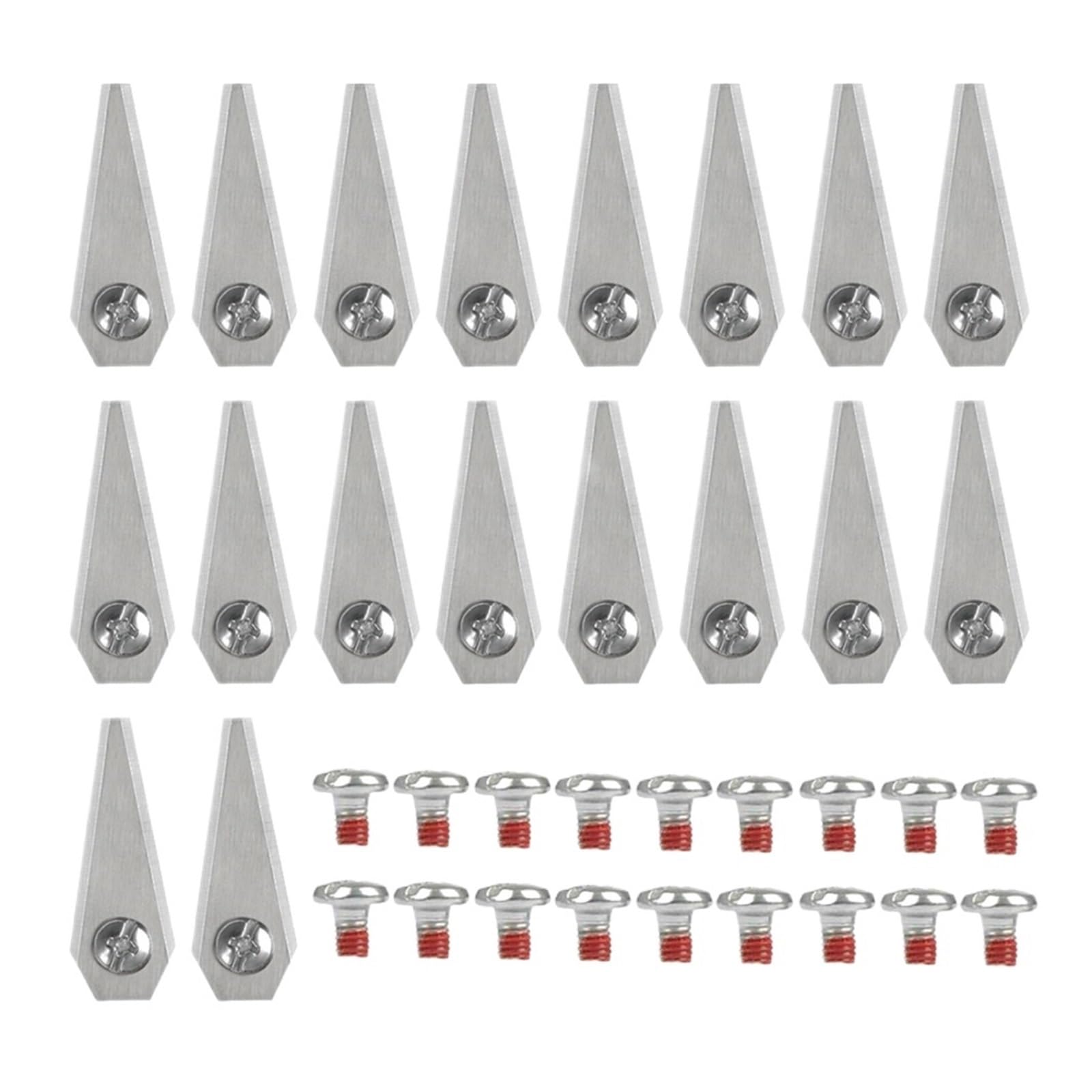 Lame De Tondeuse À Gazon, Lame De Coupe d'herbe Antirouille Compatible avec Bosch Compatible avec Indego 800 1000 1200(36PCS)