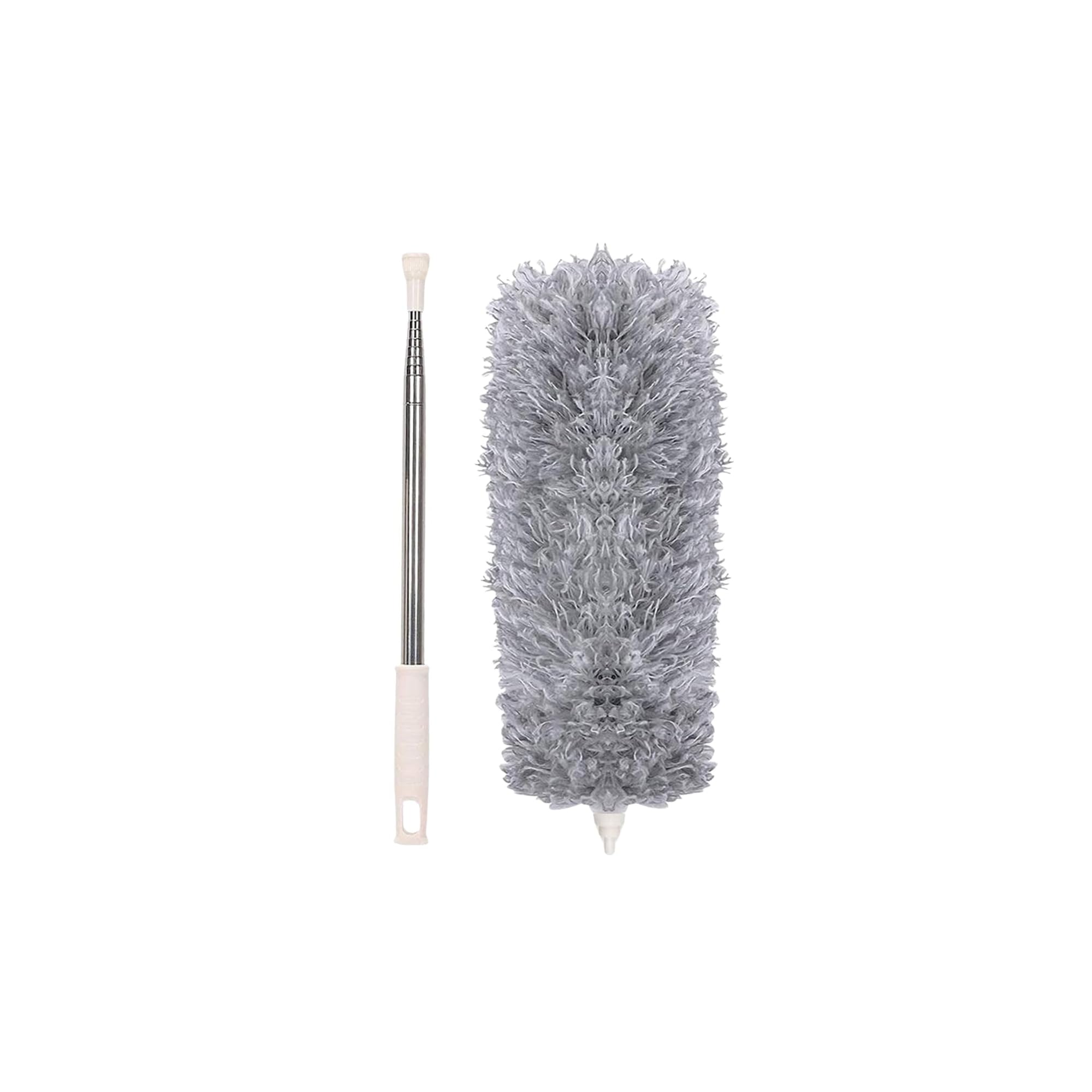 Microfiber Telescoping Duster for Cleaning - 100 Inch Extendable Handle Flexible Dust Cleaner for Ceiling Fans, High Ceiling, Blinds, Cobwebs & Car Interior with Self Adhesive 1PC Broom Holder & Hook-image-17