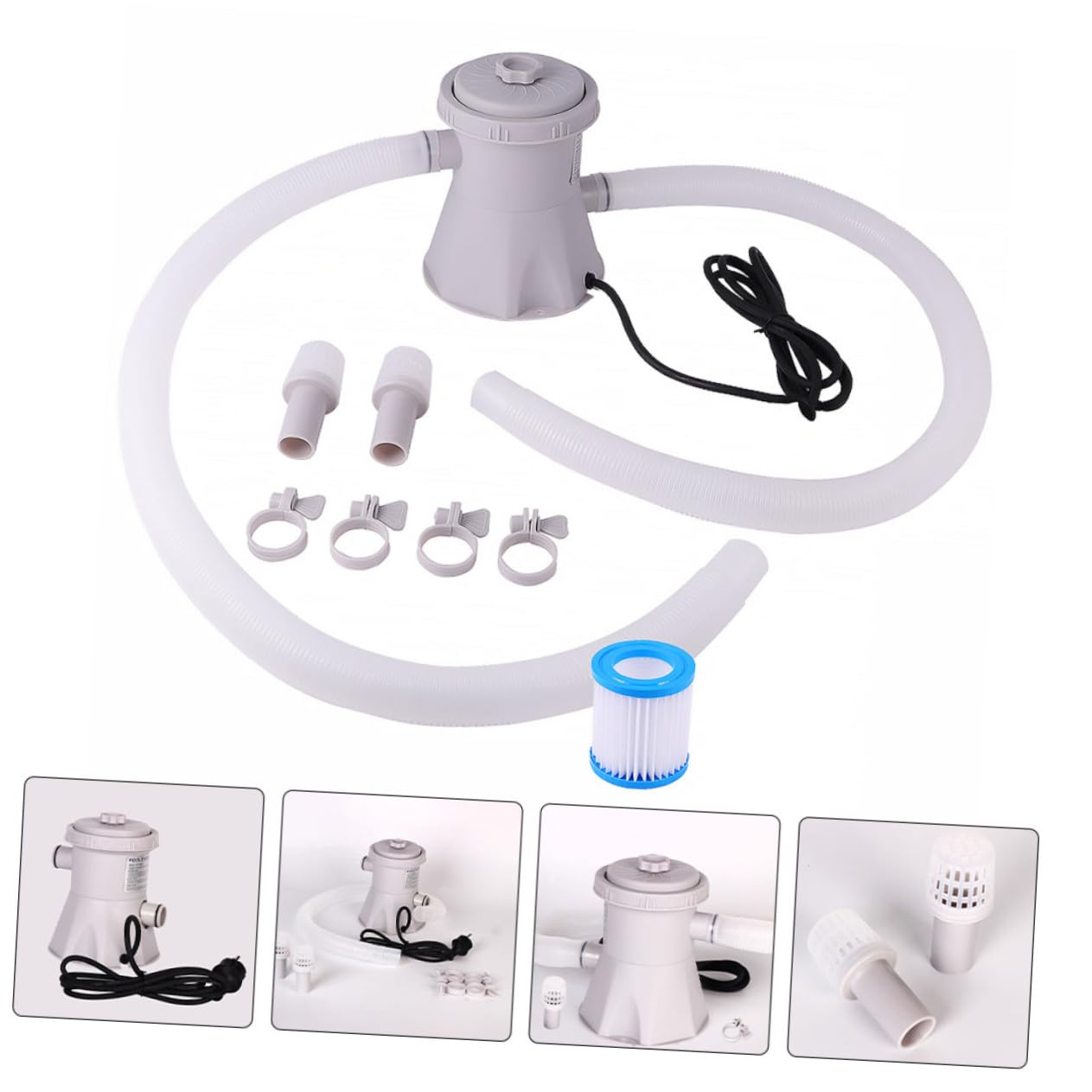 Electric Swimming Pool Plastic Filter Pump Water Circulating Pump for Family Pools with Eu Plug Easy Operation And Professional Use