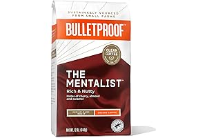 Bulletproof The Mentalist Medium-Dark Roast Ground Coffee: Sharpen Your Focus with Boosted Brew