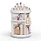 Rosoenvi Rotating Makeup Organizer, 360 Spinning Skincare Organizers, Adjustable Layer Cosmetic Storage Lazy Susan Makeup Organizers for Dresser Bathroom, Medium, White