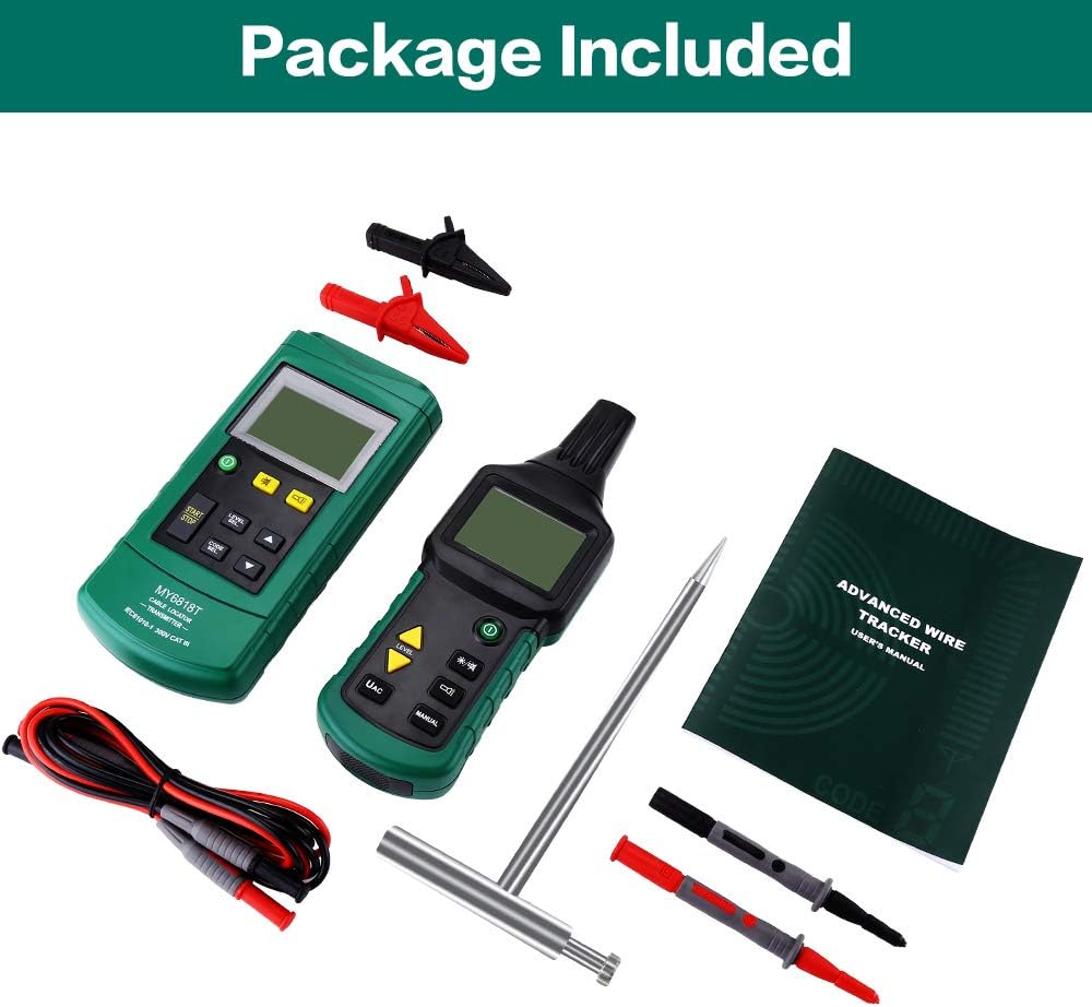 Black Friday - 50% OFF Cable Locator, Underground Wire Locator,Wire Tracker Portable MY6818 Telephone Cable Locator 12V-400V AC/DC Underground Pipe Detector Professional Cable Toner Finder Big Sale Cable Locator, Underground Wire Locator,Wire Tracker Portable MY6818 Telephone Cable Locator 12V-400V AC/DC Underground Pipe Detector Professional Cable Toner Finder