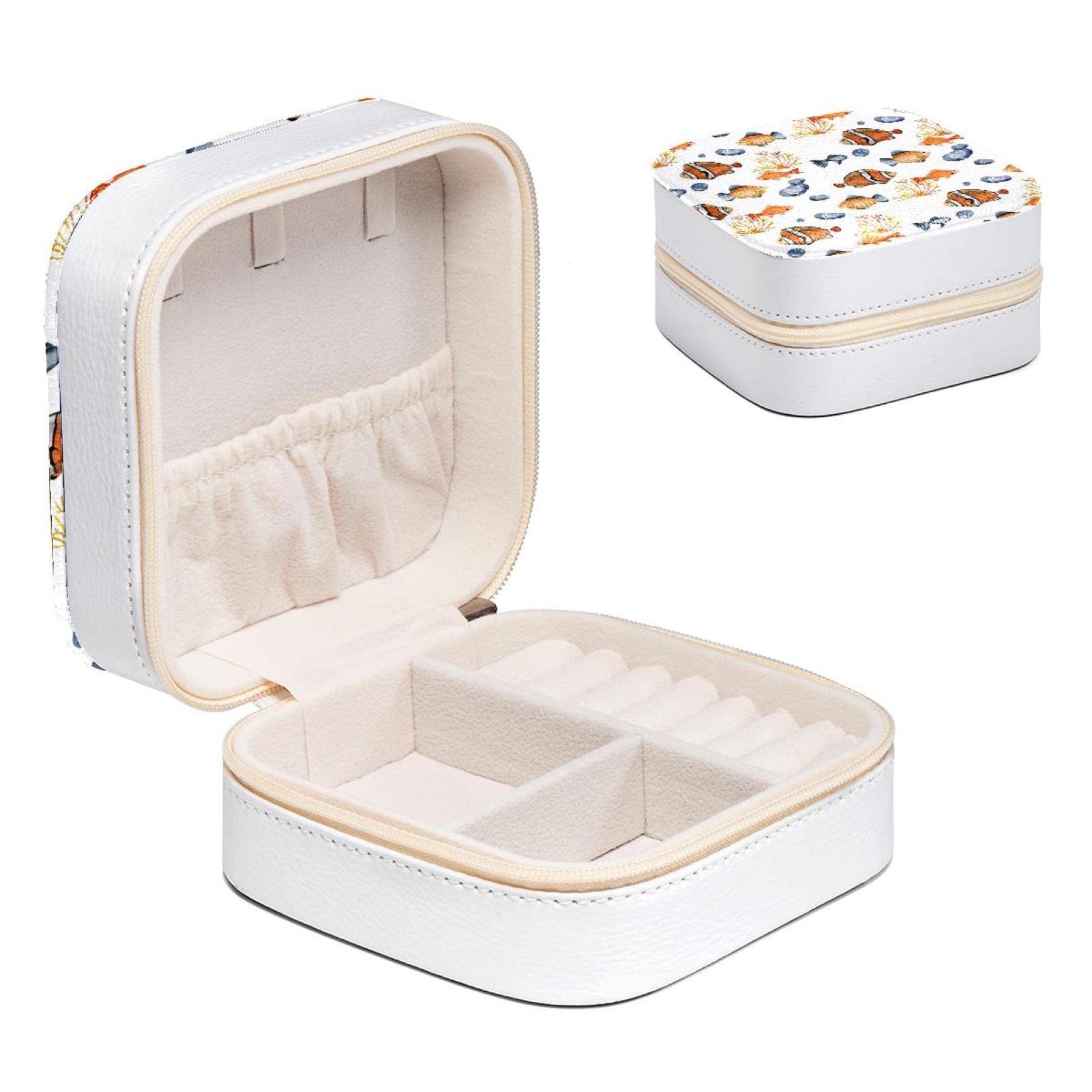 Boîte à bijoux fille motif poissons un cadeau idéal pour ranger bagues et colliers