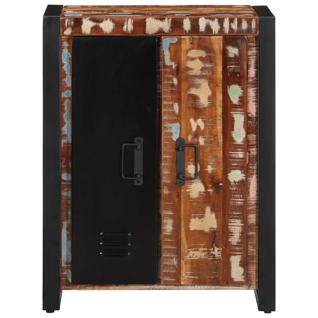 Credenza multicolore, 55 x 35 x 70 cm, in legno massiccio