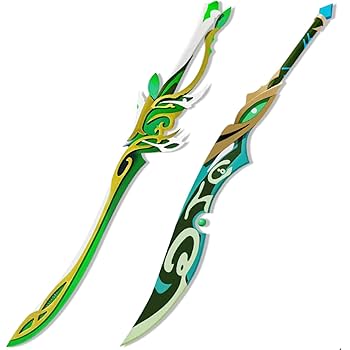 原神　アルハイゼン　専用武器　2本セット　LED発光可能　1/1スケール Amazon.co.jp: げんしん 原神 周辺 発光 コスプレ武器