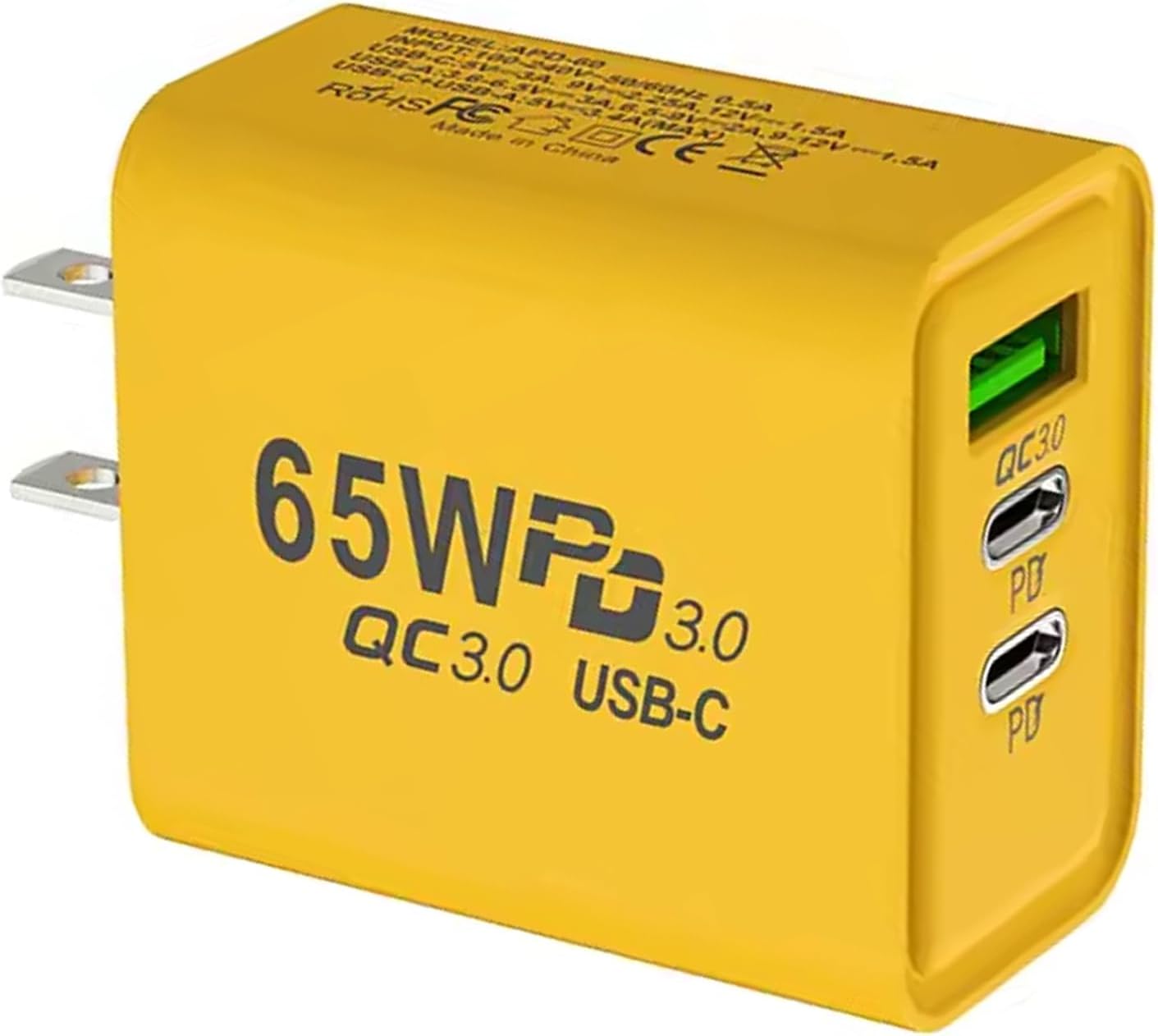 Pipestation USA Travel Plug Adapter with USB-C | USB-C UK to USA Universal Travel Adapter | USB and PD Ports for America | UK to US Plug Adaptor | USB American Adaptor for US, Canada, Mexico, Japan
