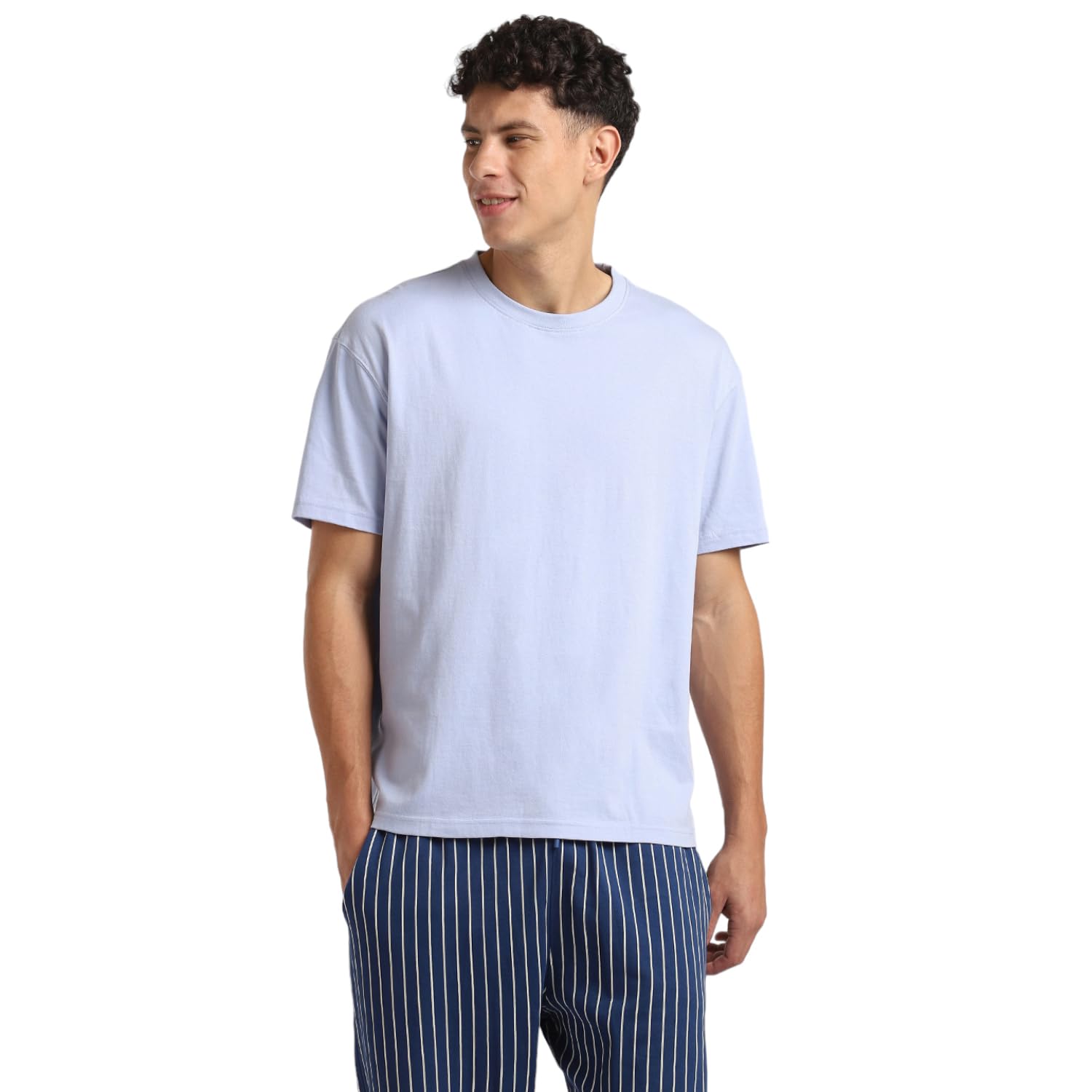 Men's Solid Oversized Loose fit Heavy Cotton T-Shirt
