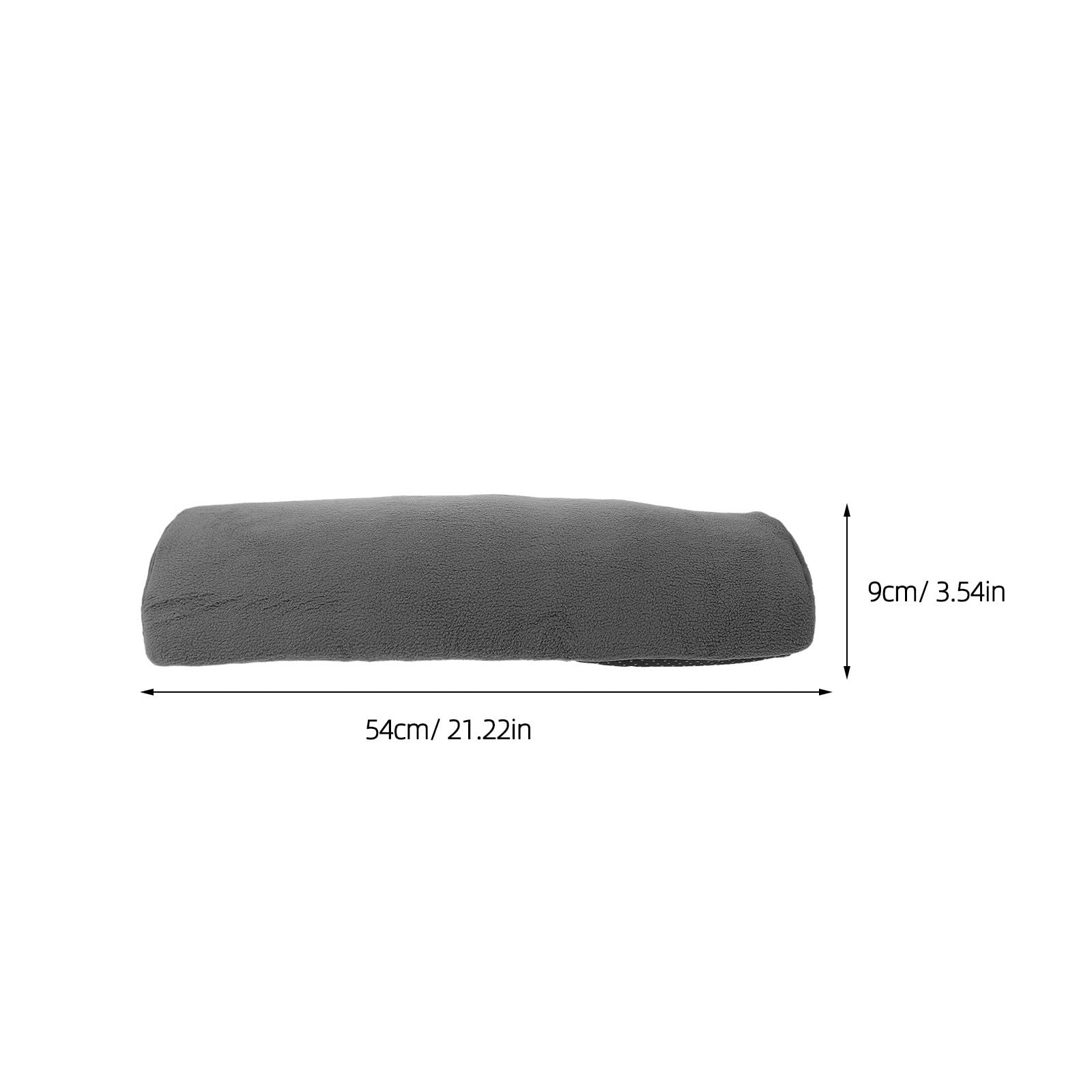 POPETPOP Almohada para Piernas Ergonómica Media Luna Espuma de Alta Densidad y Forro de Pelusa, Cojín Elevado para Dormir Adecuado para Largas Sesiones Sentado y Camping