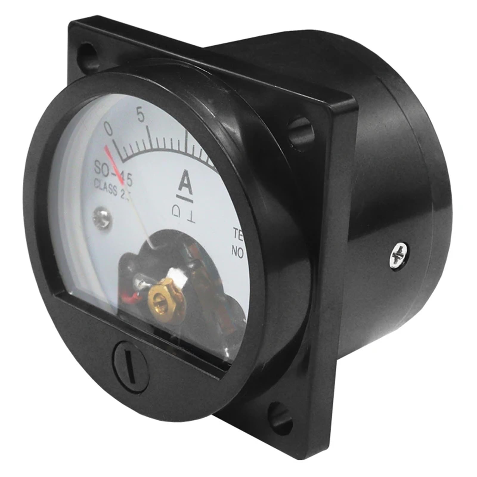 Analogowy amperomierz DC SO-45 z okrągłym wskaźnikiem, 2A-800 A, 45 x 45 mm, miernik panelu prądowego, 1 sztuka (DC400A 75mV)