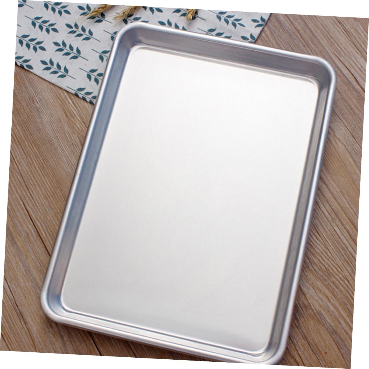 Professional Kitchen Baking Tool 2pcs Non-stick Aluminum Cake Pan Multi-function Serving Tray Reusable Baking Tray
