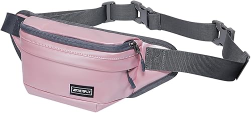 WATERFLY Riñonera Riñonera tu pequeño compañero elegante y resistente al agua para senderismo, caminar, viajar, correa adicional ajustable incluida