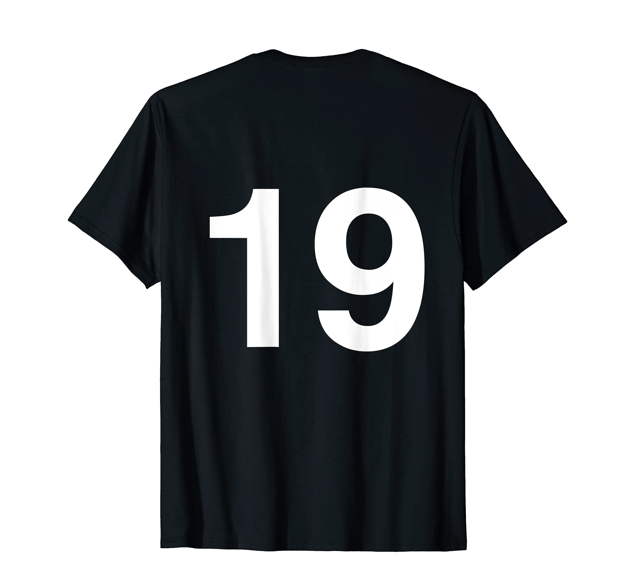 Amazon.com: Number 19 Numbered Shirt Number on Back : Clothing 