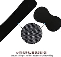 Vista 6 de Reposamuñecas para teclado + alfombrilla para mouse + reposamuñecas para mouse + posavasos, espuma viscoelástica ergonómica, juego de 4 alfombrillas