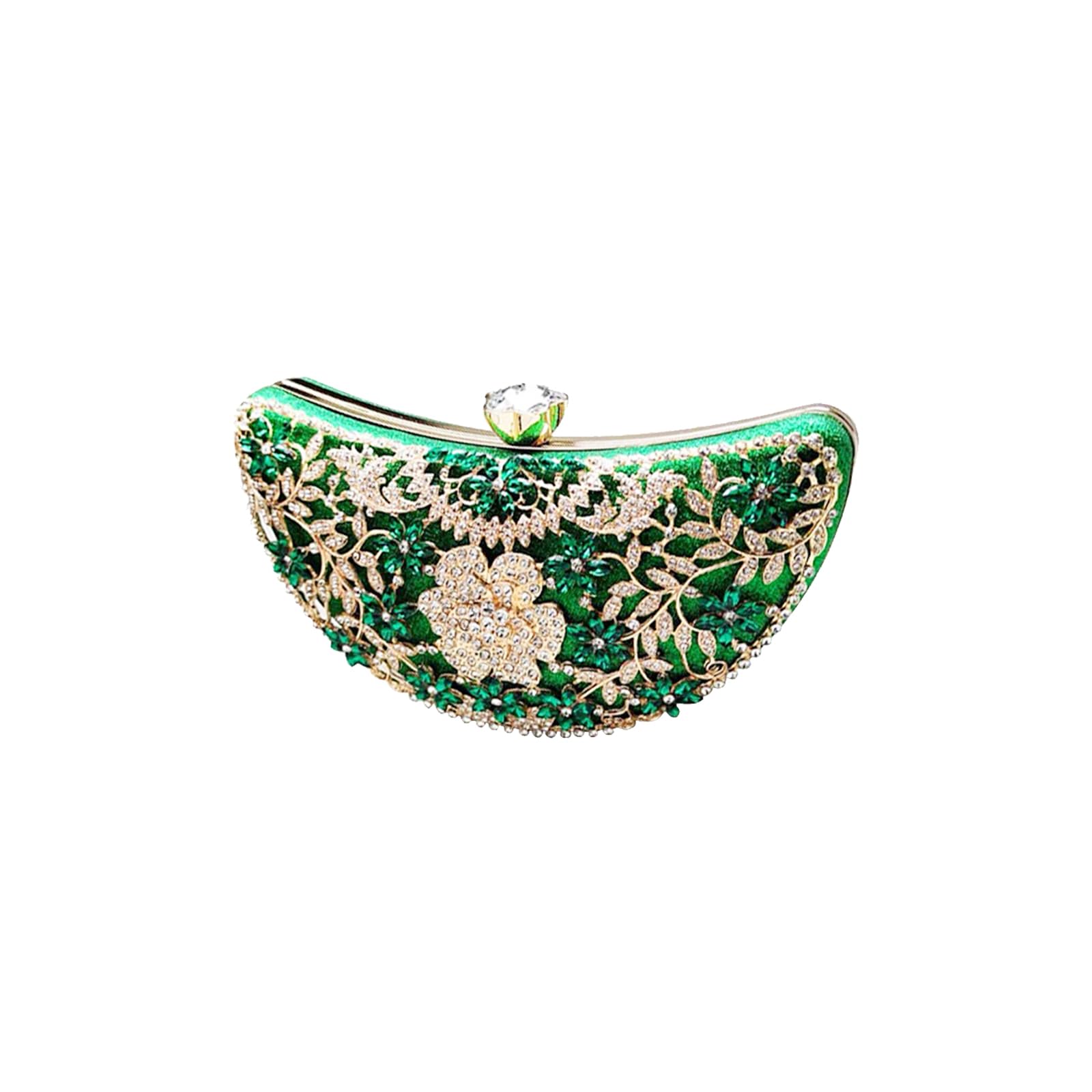 Diamantes de Imitación Clutch para Mujer Bolsa de Noche de Lentejuelas Bolso de Boda Bolso de Fiesta Pequeña Bolsos Bandolera con Cadena Elegante Banquete Fiesta Bolso de Hombro Verde
