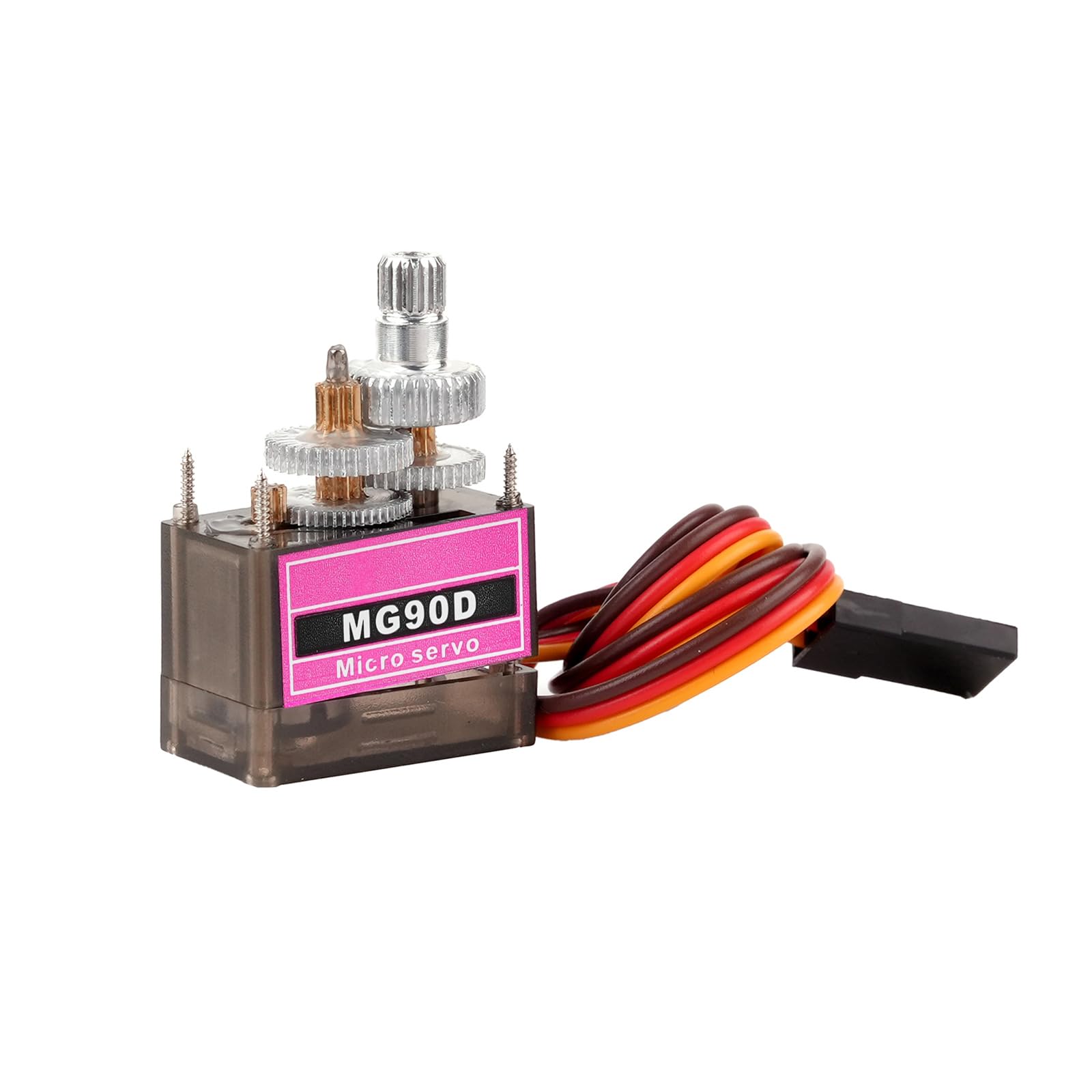 5PCS 9G Micro Digital Mini Servo Aggiornato MG90D 180/270/360 Gradi Funzioni di Potenza Full Metal Gear Brush Motor per RC Aereo Elicottero Drone Parti (270 gradi)