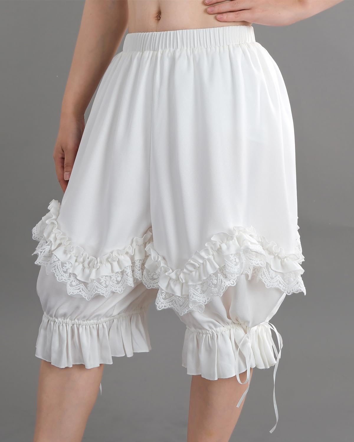 Nuoqi Pantaloons Women Lolita Bloomer Victorian Steampunk Bloomers Shorts - Image 3