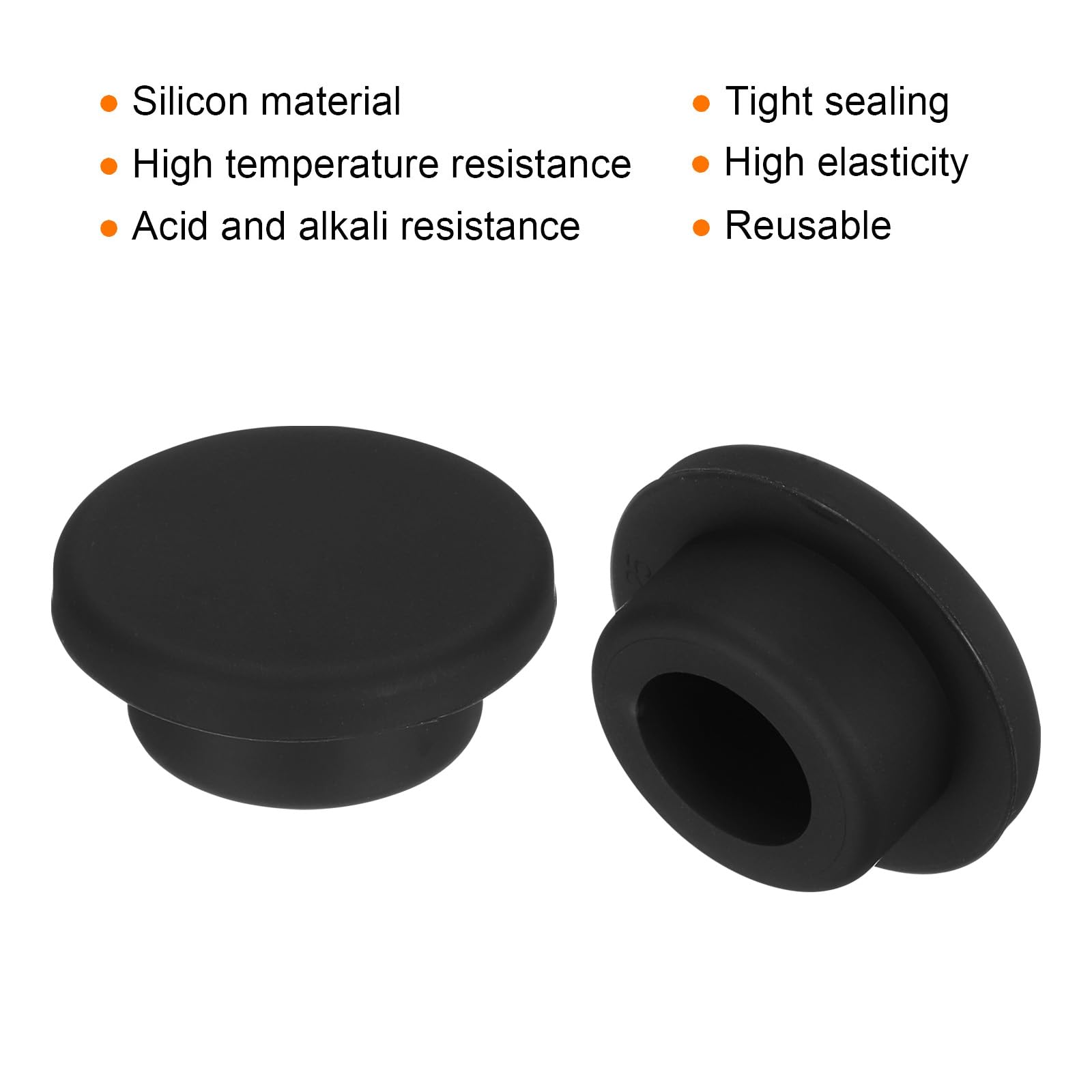 QUARKZMAN 5 stuks T-vormige rubberen stops, 22 x 29 mm (dia x OD