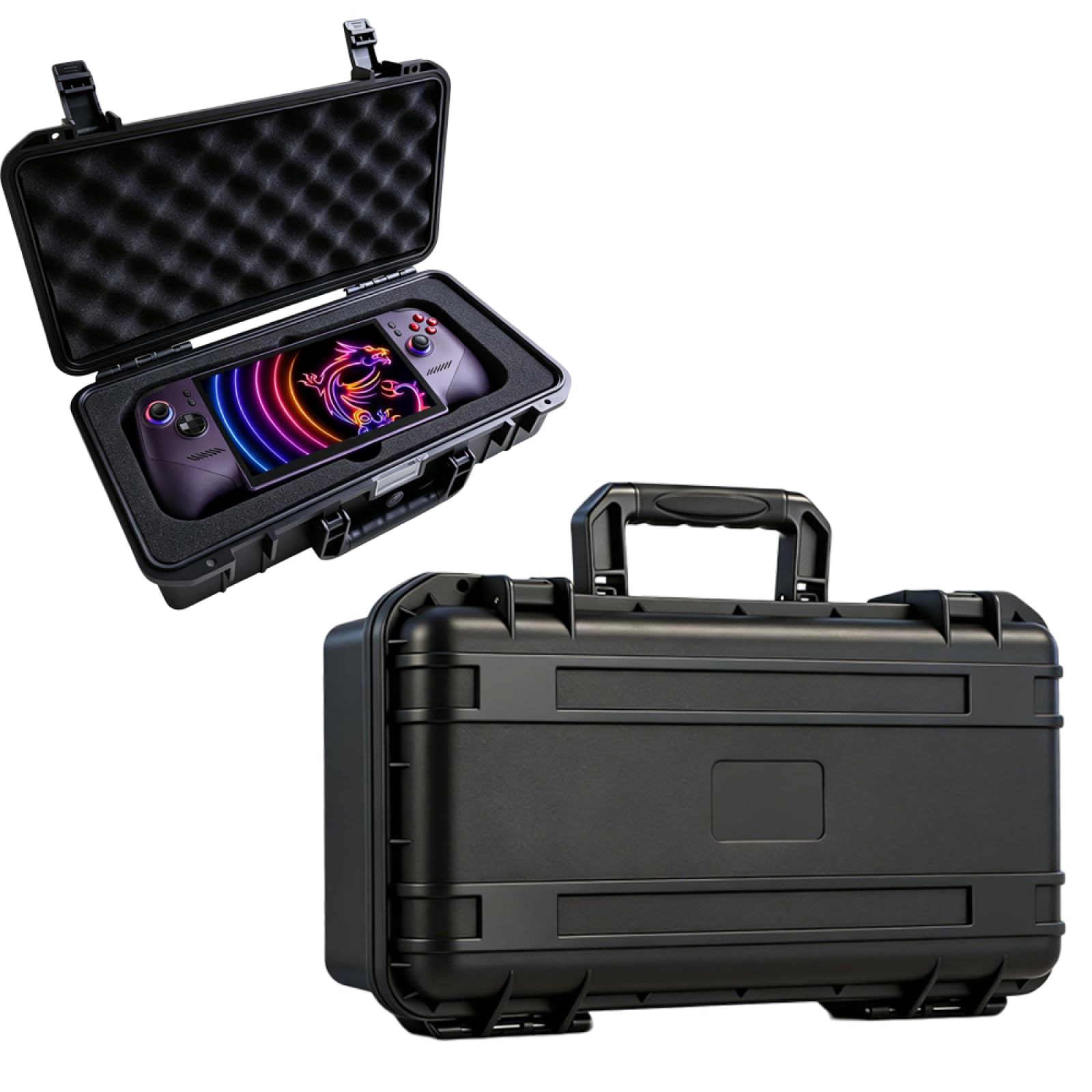 SAMTN Estuche de Transporte para msi Claw 8 EX AI +, Organizador de Bolsa de Viaje de Consola de Juegos, Caja de Almacenamiento de Concha Dura a Prueba de choques