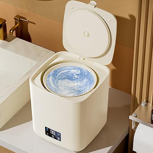 Miniatura 2 de Lavadora pequeña totalmente automática, mini lavadora de 7 litros de capacidad con 3 modos de limpieza profunda para ropa interior, ropa de bebé,