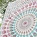 raajsee Mandala Tapestry Wall HANGINGS (White Brown Mandala, Queen 210 X 220 CMS)