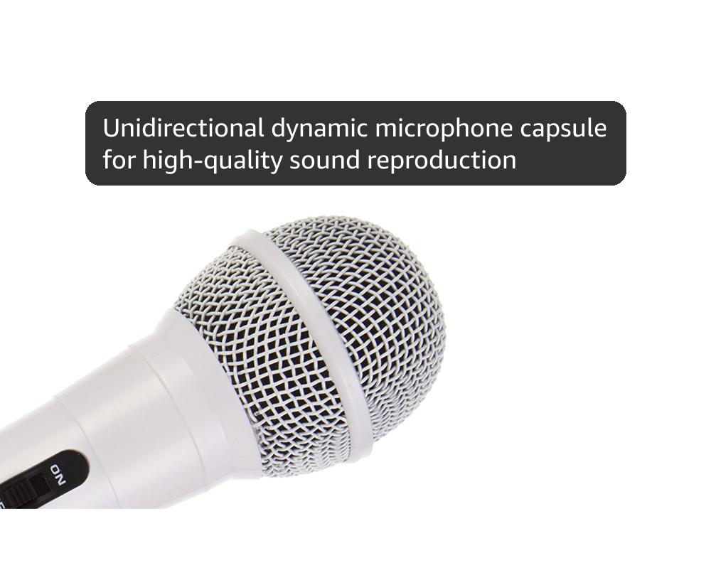 RockJam Karaoke Microphone with 3 Metre Cable