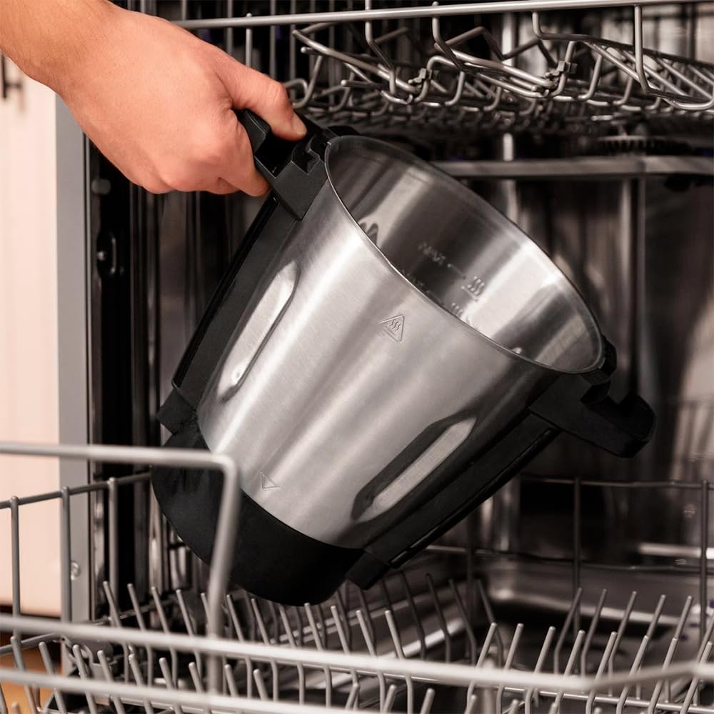 Cecotec Robot de Cocina Multifunción con Dispensador de Alimentos Mambo Touch con Jarra Habana Pro. 37 Funciones, Pantalla Táctil, App Mambo, 3.3L, Báscula, Autolimpieza, Jarra Cerámica