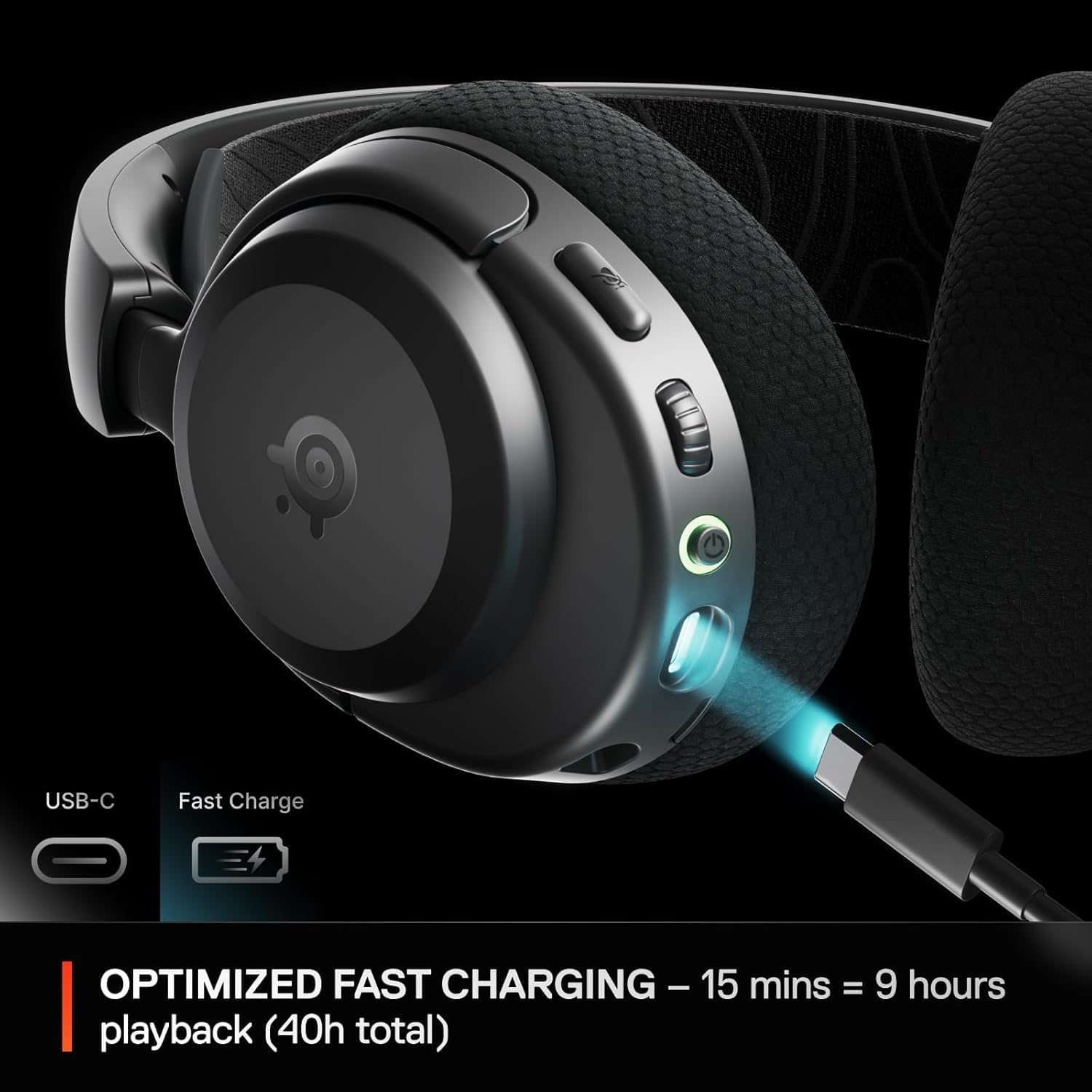 SteelSeries Arctis Nova 3X Wireless Multi-Platform Gaming Headset - Mobile App Control - 40 HR Battery - Neodymium Magnetic Drivers - 2.4GHz/Bluetooth - Xbox, PS, PC, Switch, Mobile - Black (Renewed)