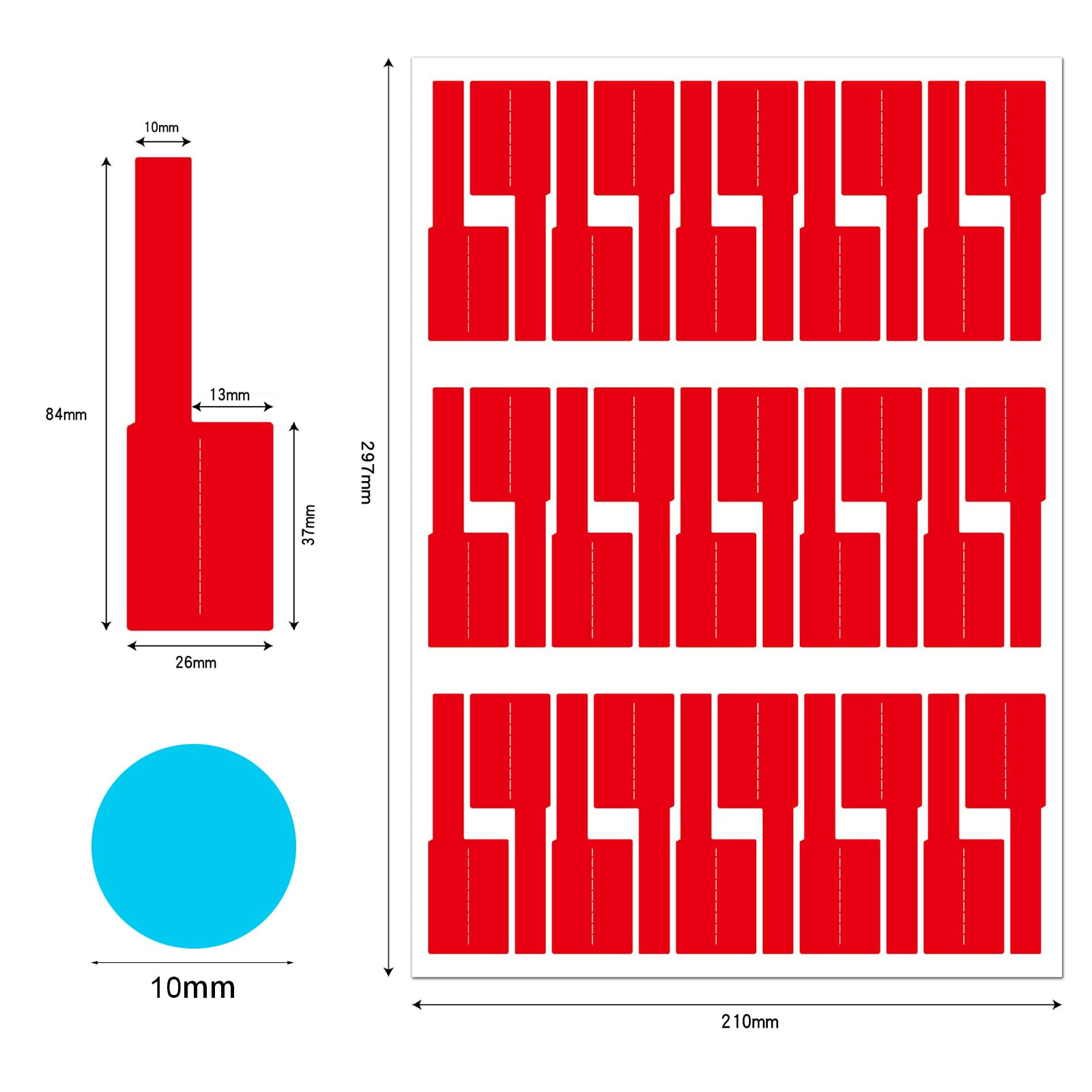 24 Pezzi Etichette Per Cavi Elettrici Riutilizzabili - Nylon, 6 Colori, 4x2 Cm, Con Chiusura A Strappo - Segnacavi Impermeabili Per Organizzare Cavi USB, Ethernet, Audio, Elettrodomestici