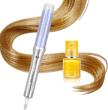 SHEGLAM Automatic Rotating 3.0 Cool Air Curling Iron & 24K Glow Hair Oil