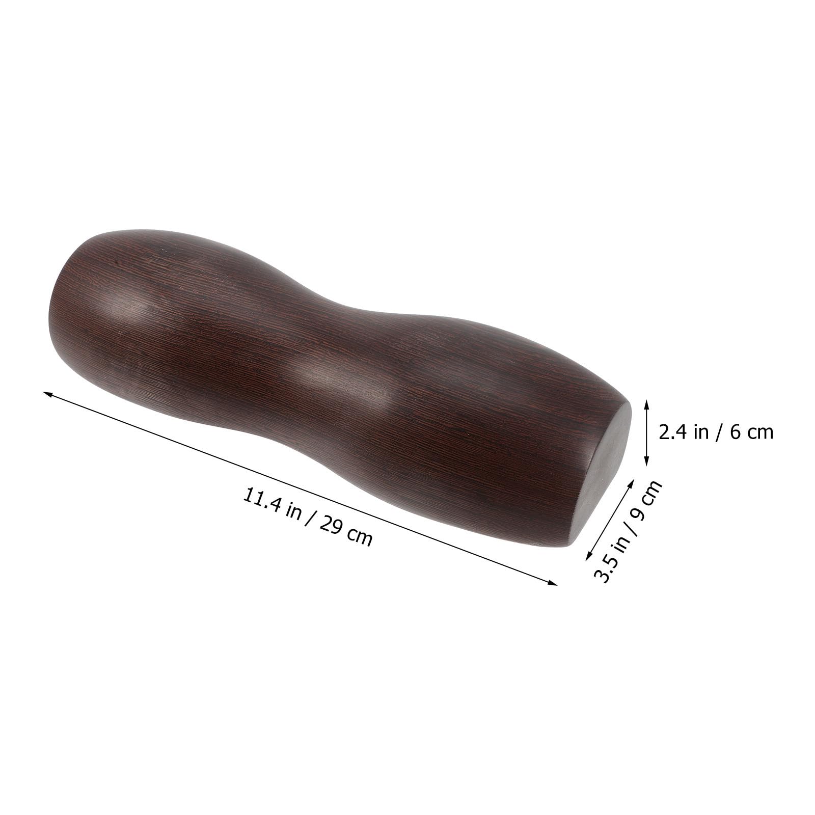 PACKOVE Cuscino Cervicale a U in Legno Marrone per Casa e Negozio