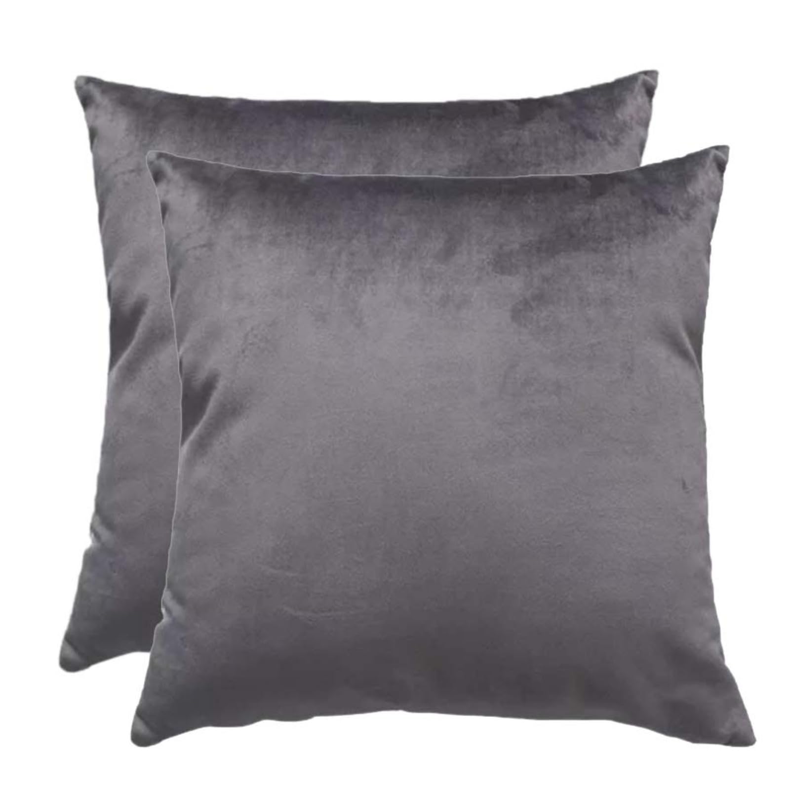 Throw Pillow Cases Set Of 2 Velvet Decorative Cushion Covers With Zipper｜Sofa Pillow Cases 12x20 18x18 20x20 24x24 Inch Couch Living Room Cushion Protector Cover