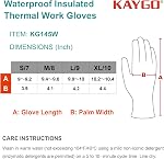 KAYGO Waterproof Thermal Winter Work Gloves, Double Latex Coated, Insulated Warm Liner For Cold Weather, KG145