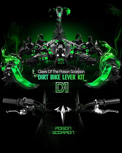 Miniatura 7 de POISON SCORPION Palancas de embrague de freno PS-321218 todoterreno y motocross compatibles con modelos 125150200450505 2009-2013