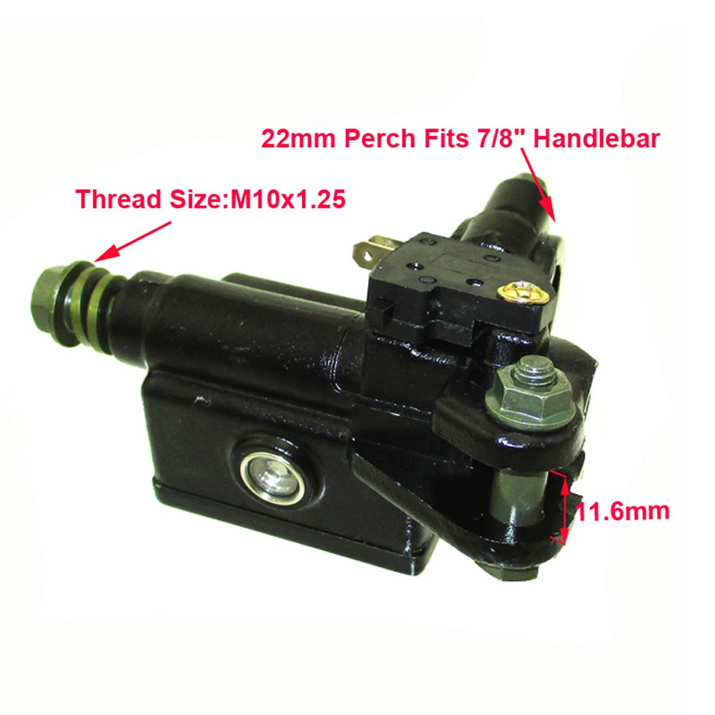Maître-Cylindre Frein Hydraulique ATV/Quad - Levier Gauche 22mm - 50cc à 150cc