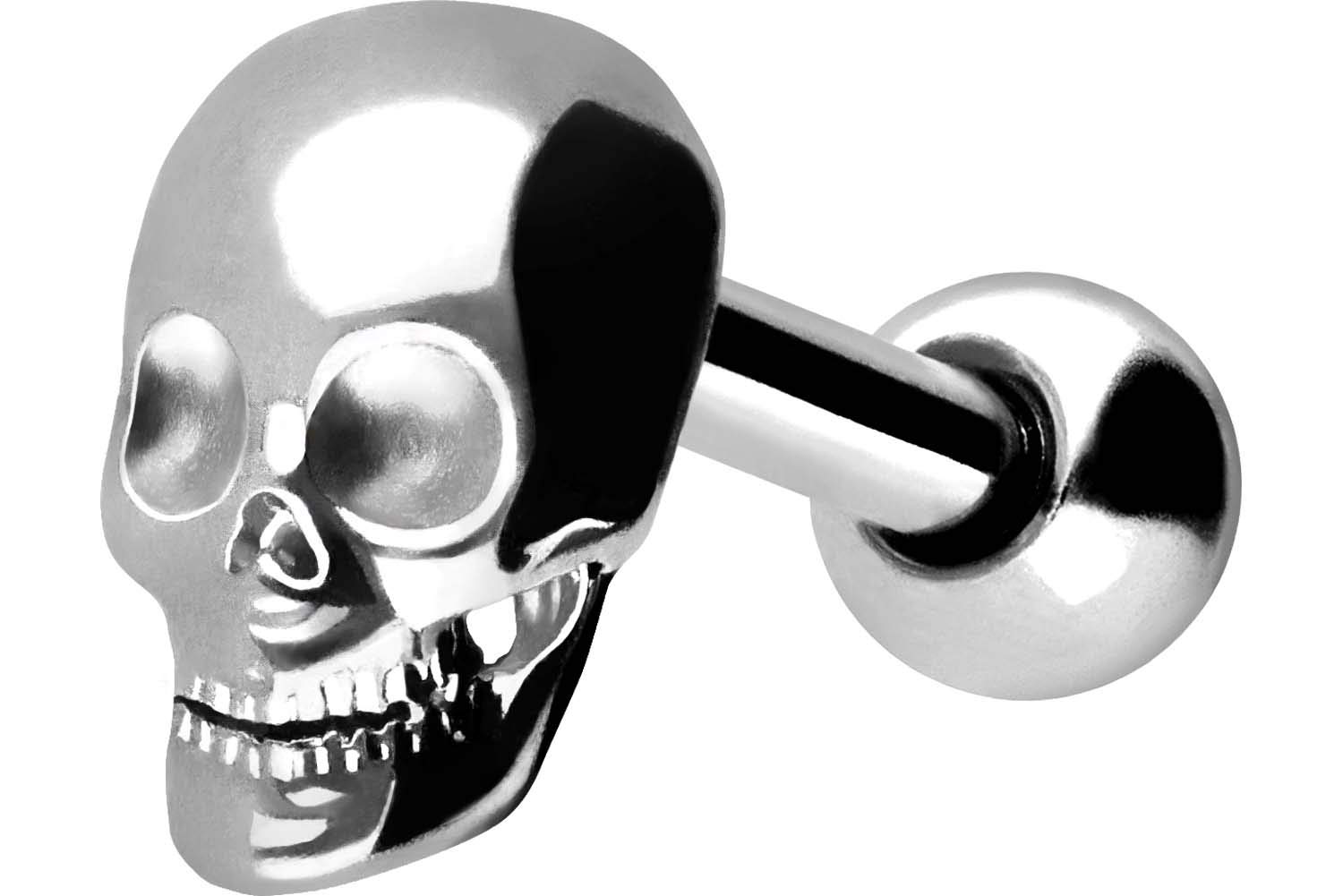 PIERCINGLINEpiercing de oreja de acero quirúrgico | cráneo | Tapones para los oídos piercing | selección de color