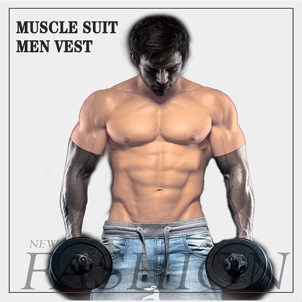Muscle Suit Men Vest, Fake Chest Soft Silicone Artificial Simulation Macho Realistic Masquerade Costume