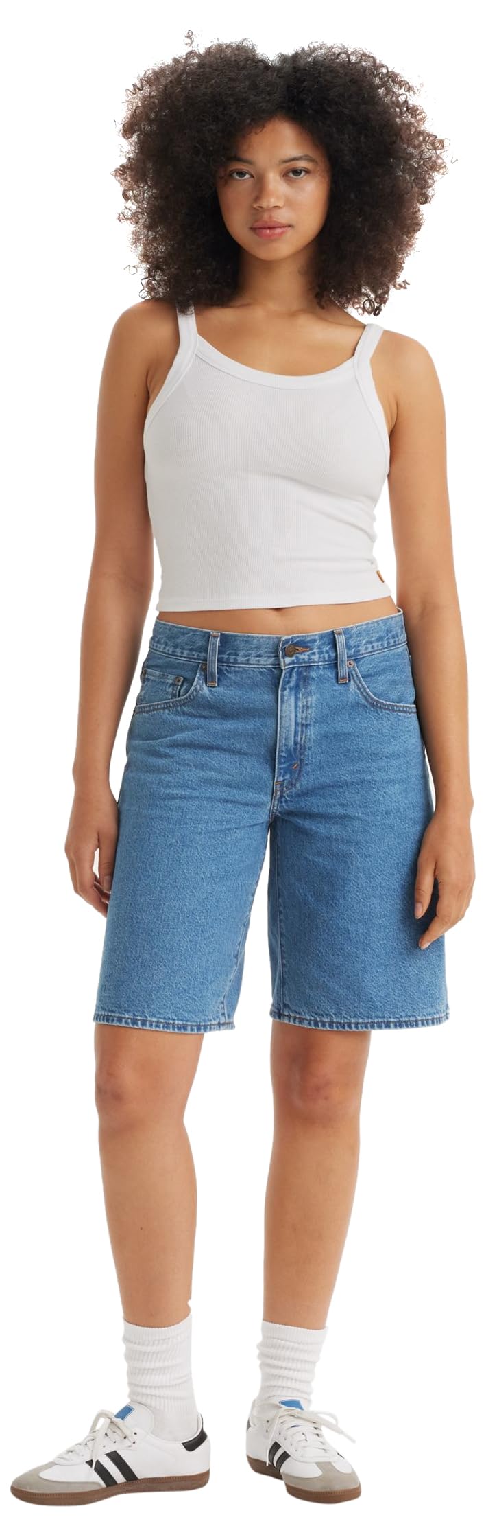 Levi's Women's Baggy Dad Jort Denim Shorts, Foolish Love, 26