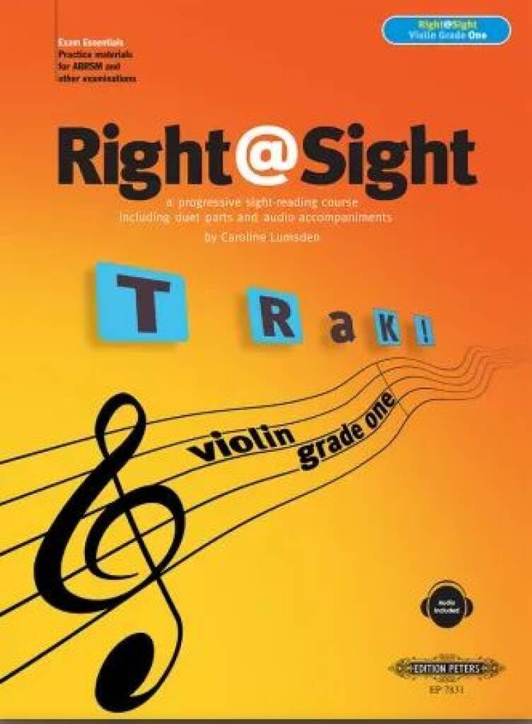 Right at Sight for Violin, Grade 1: A Progressive Sight-reading Course, Incl. Duet Parts and a Cd of Piano Acc. (Edition Peters)