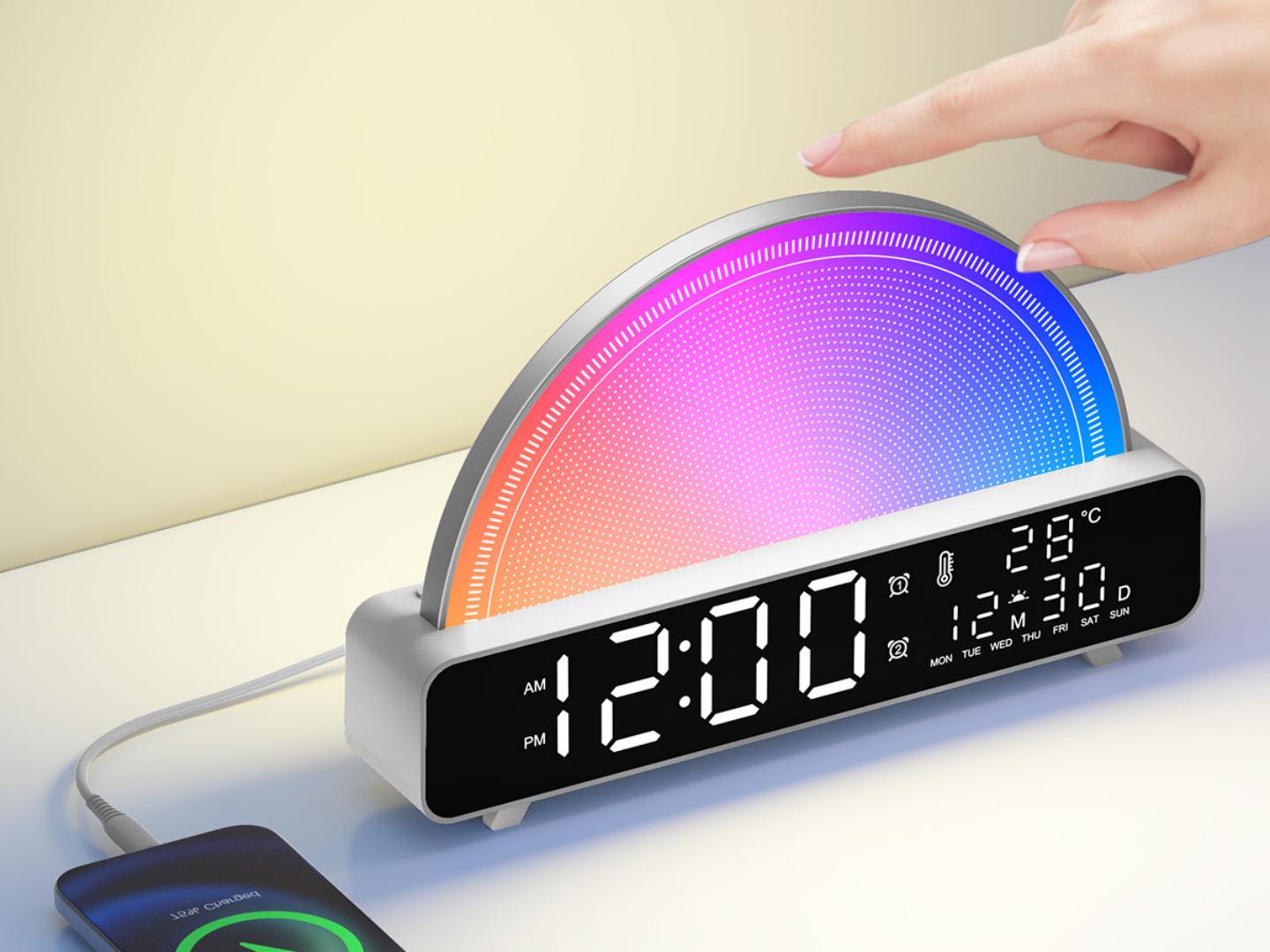 Amazon.com: HAODINGMAI Sunrise Alarm Clock Wake Up Light with