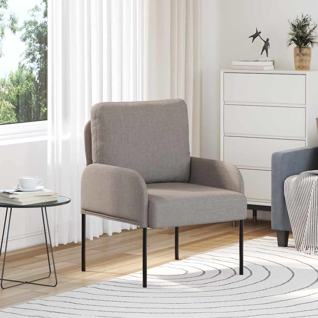 Sofas mit Kissen 55cm Taupe Sperrholz, Sofa Couch für Wohnzimmer Schlafzimmer Wohnung Gästezimmer Büro