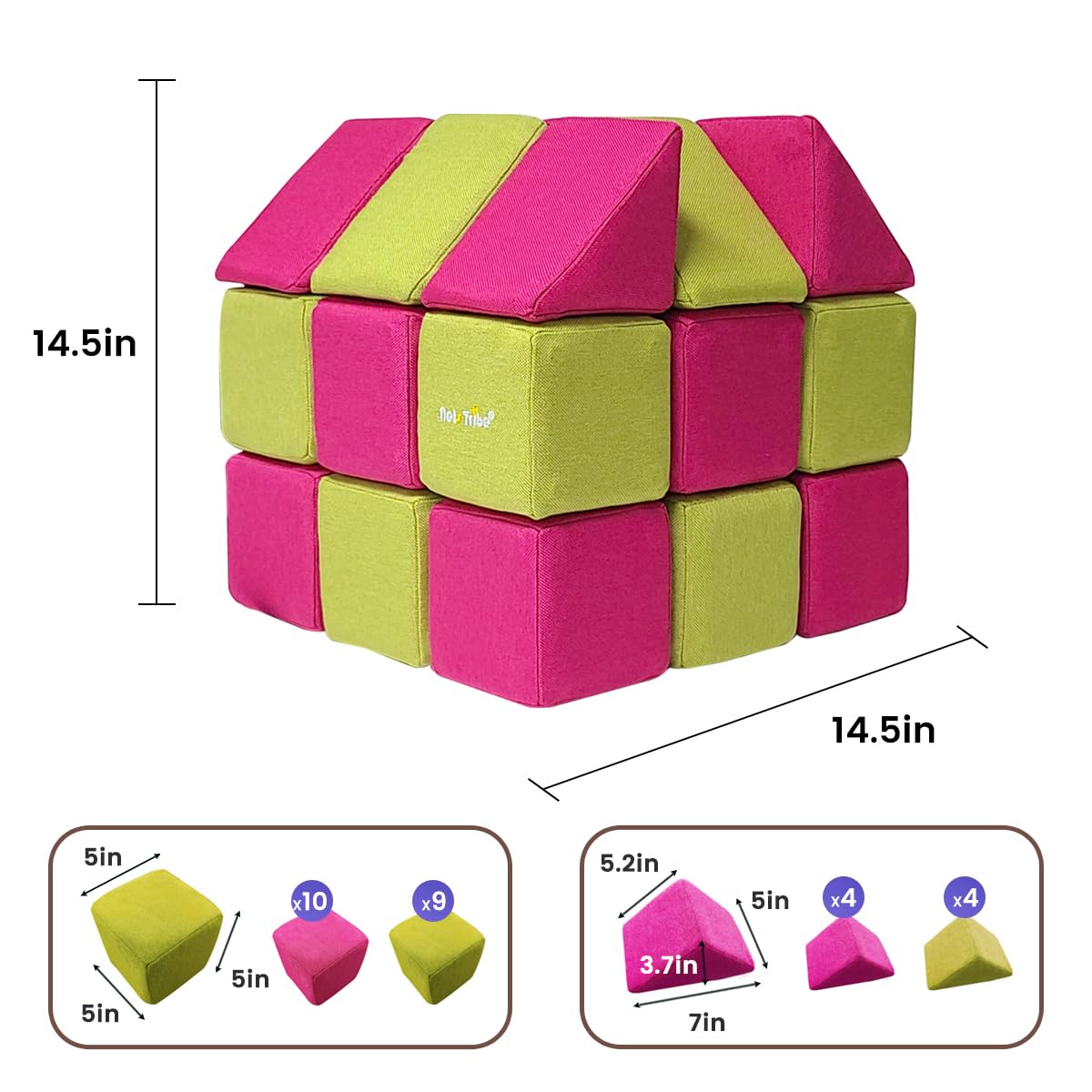 Amazon.com: nets Tribe Magnetic Soft Building Blocks for Kids